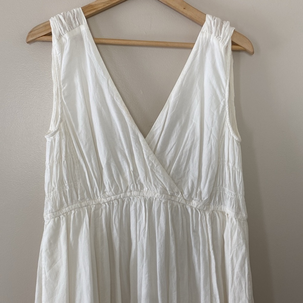 Free People Lulu Embroidered‎ Midi Dress Drawstring Waist Endless Summer Size XS - Picture 4 of 16